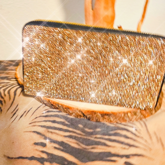 Rhinestone Embellished Wallet/ Checkbook  Holder NWT 2 Colors Avail. Priced each - Picture 2 of 14
